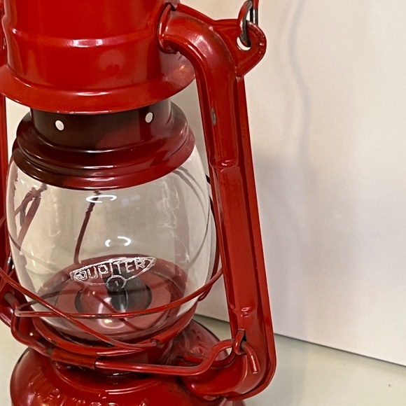 Jupiter Vintage Red Lantern Winged Oil Lamp Lantern - Jupiter Made In Poland 9” - Picture 13 of 15